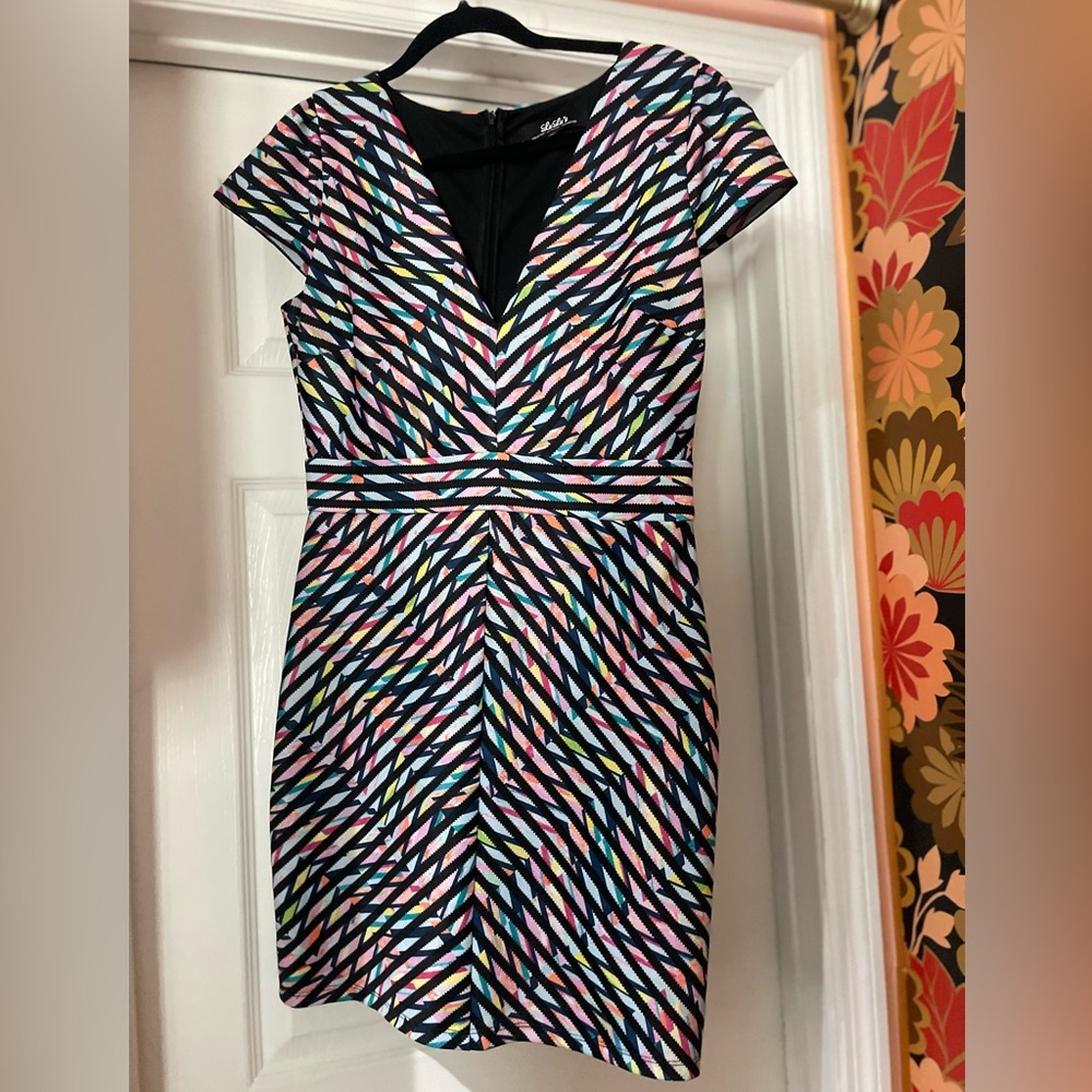 Lulus colorful chevron mini dress